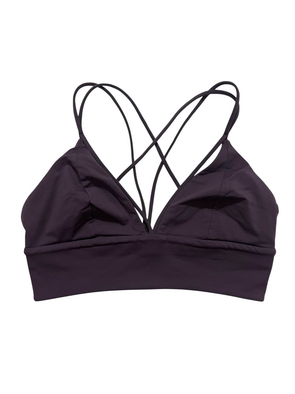 Lululemon Pushing Limits Bra Black Currant SZ 8